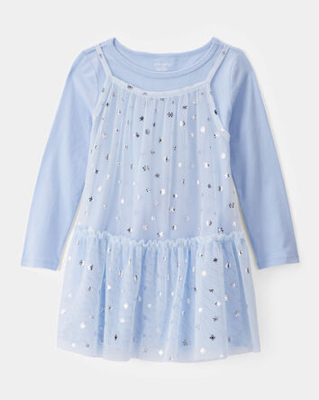 Toddler Girl Snowflake Ice Queen Tulle Dress, 