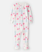 Baby Girl Floral DreamPlush Snug Fit 1-Piece Pyjamas, image 1 of 4 slides