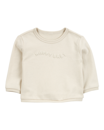 Baby 3-Piece French Terry Mix-and-Match Outfit Set - Cream, 