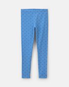 Filles - Legging extensible &agrave; motif n&oelig;ud - Bleu, image 1 sur 3 diapositives