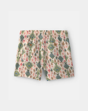 Tout-petit gar&ccedil;on - Short en lin &agrave; motif de poisson - Beige, 