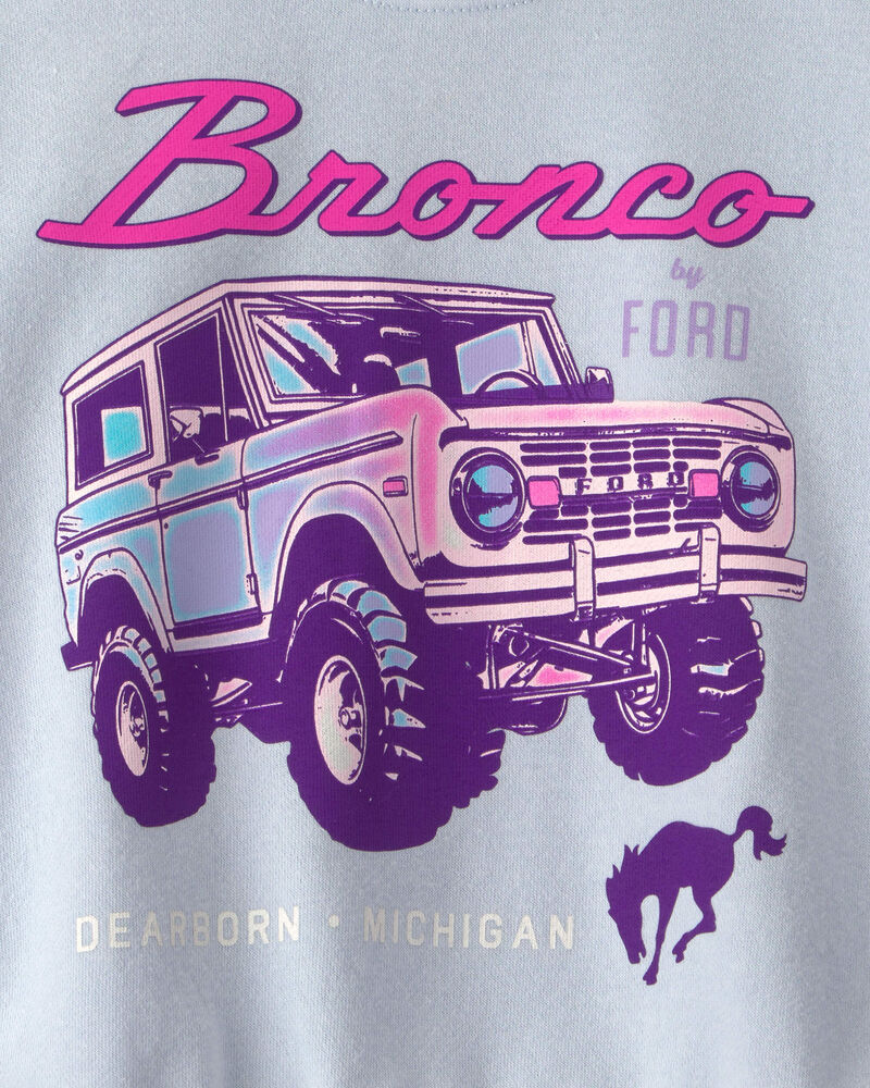 Toddler Girl Ford Bronco French Terry Pullover Sweatshirt - Blue, image 2 of 2 slides