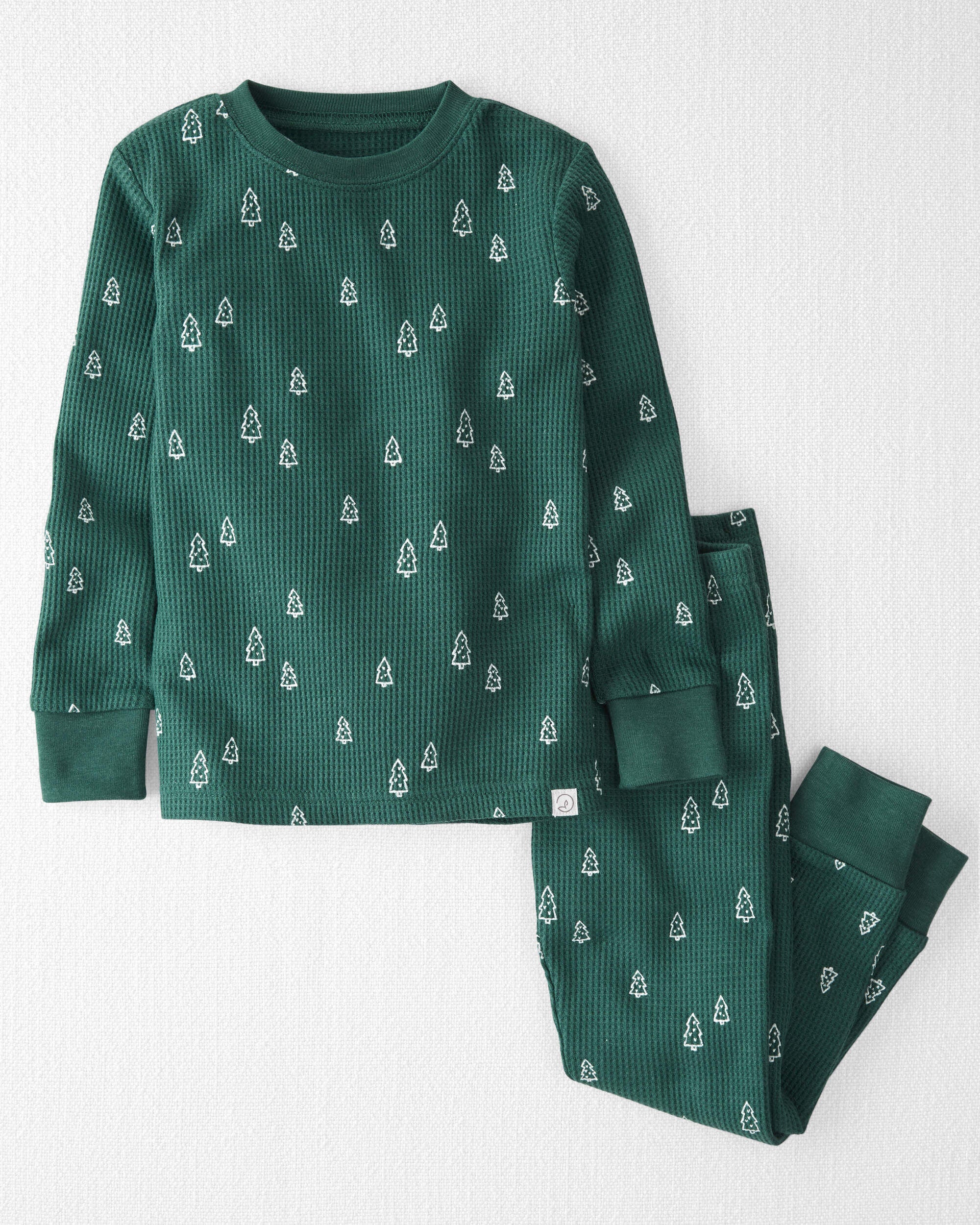 Waffle knit pyjamas top