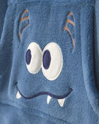 Boys Monster Fleece Loose Fit Pyjama Hoodie - Blue, image 2 of 5 slides