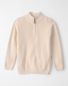 Jeune - Blouson &agrave; fermeture &agrave; glissi&egrave;re en coton biologique, cr&egrave;me, image 1 sur 3 diapositives