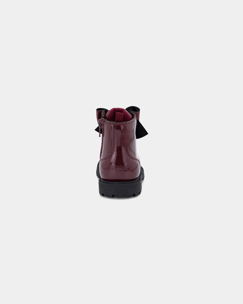 Tout-petit fille - Bottes mode &ndash; Bourgogne, image 3 sur 6 diapositives