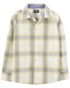 Plaid Button-Front Shirt, image 1 of 3 slides