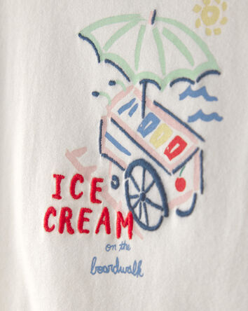 Baby Girl Ice Cream Top - Cream, 