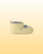 Baby Girl Disney&copy; Winnie the Pooh Scalloped Casual Shoes - Yellow, image 2 of 6 slides