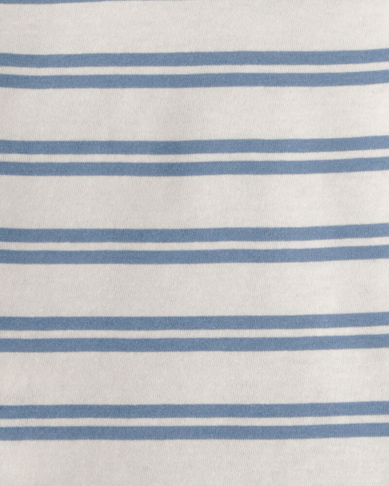 Baby Boy Striped Long-Sleeve T-Shirt - Blue, image 2 of 3 slides