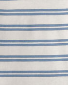 Baby Boy Striped Long-Sleeve T-Shirt - Blue, image 2 of 3 slides