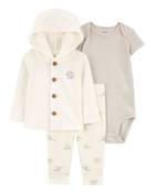 Baby 3-Piece Elephant Little Jacket Set, image 1 of 5 slides
