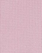 Toddler Waffle Knit Thermal Peplum Top, image 2 of 3 slides