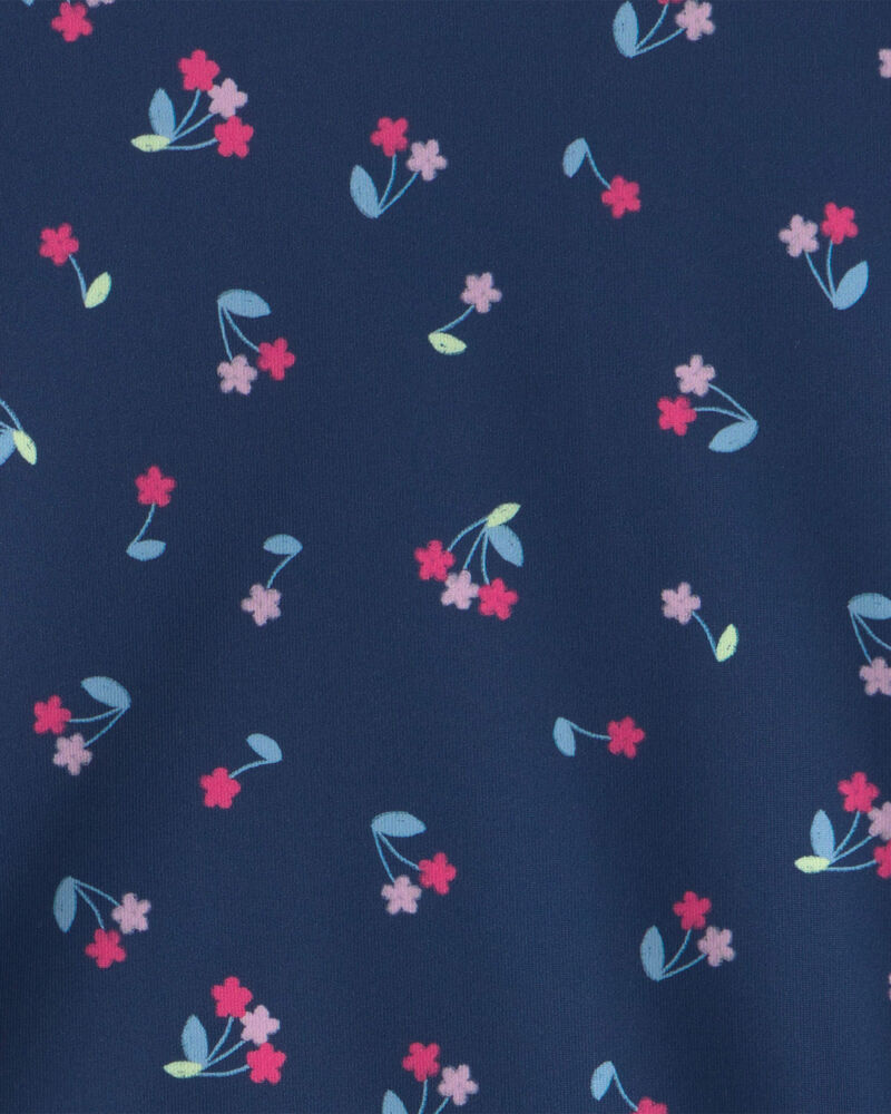 Filles - D&eacute;bardeur &agrave; motif floral - Bleu marine, image 2 sur 2 diapositives