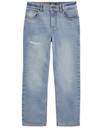 Classic Relaxed Jeans: Rip and Repair Remix, 