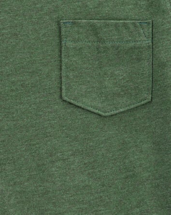 Toddler Solid Knit Short-Sleeve Tee - Green, 