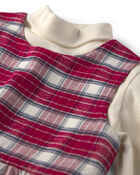 Toute-petit fille - Ensemble 2 pi&egrave;ces chasuble en flanelle de coton biologique, image 6 sur 6 diapositives