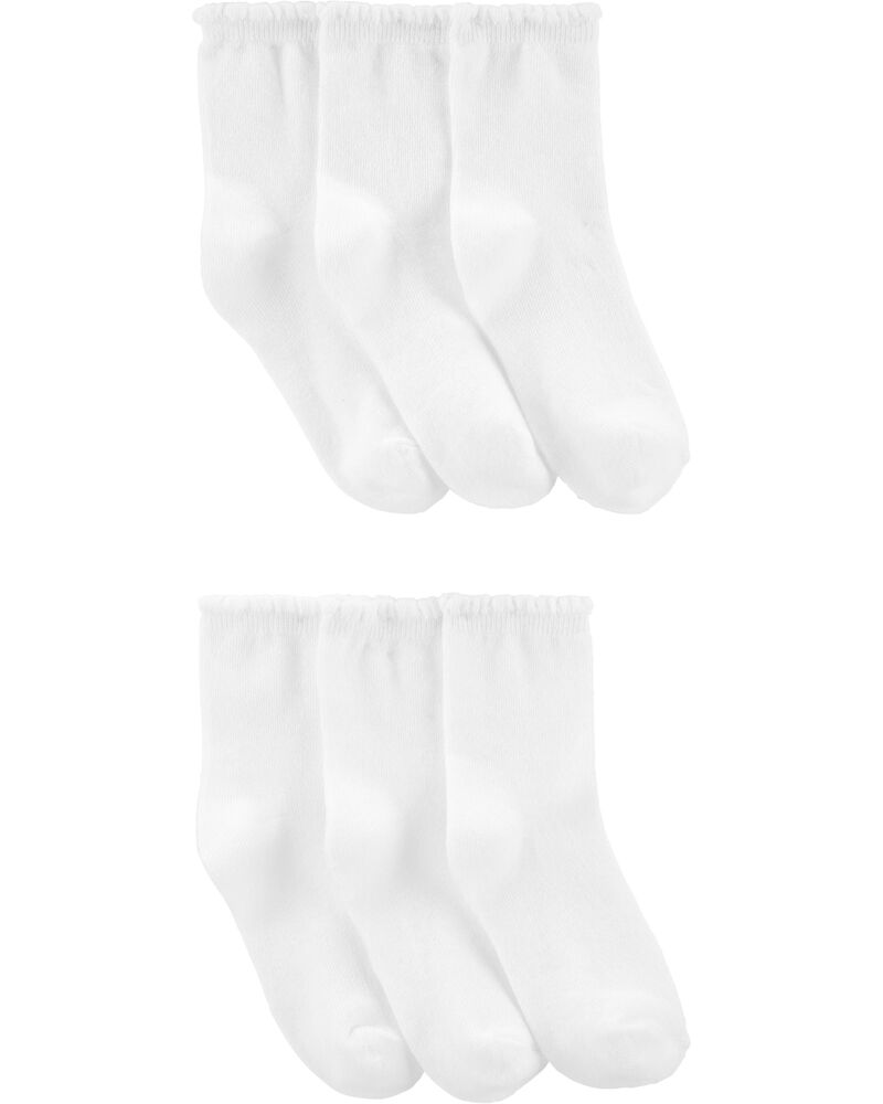 White 6-Pack Crew Socks | carters.com
