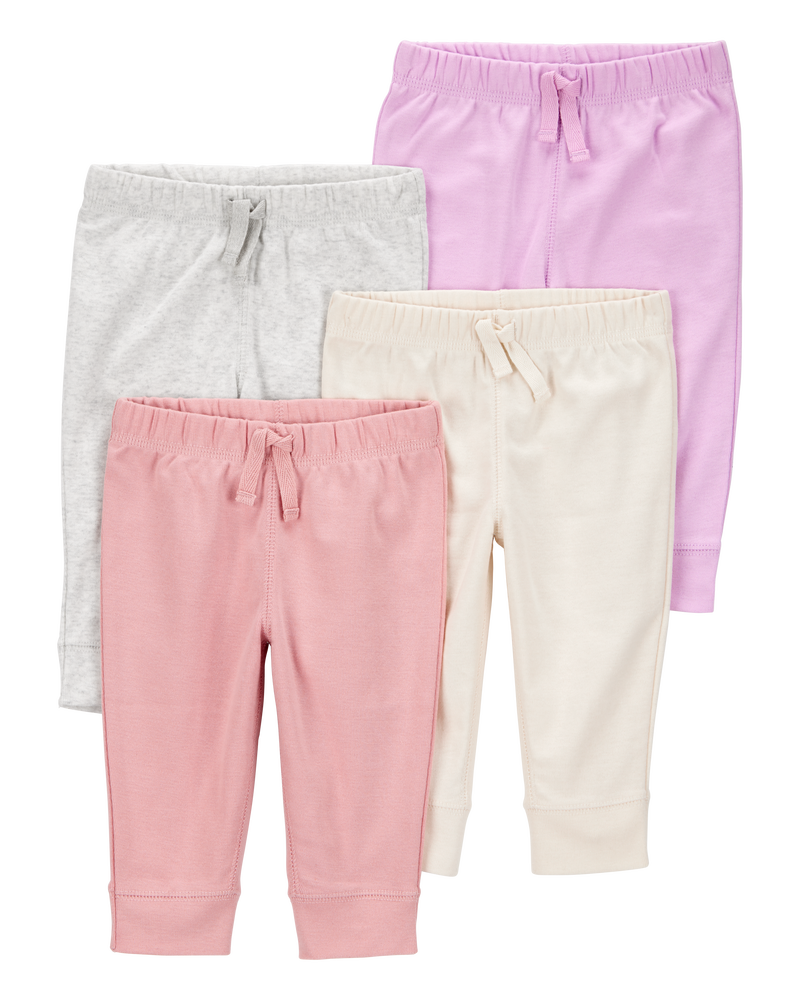 Baby 4-Pack Pull-On Pants, image 1 of 7 slides