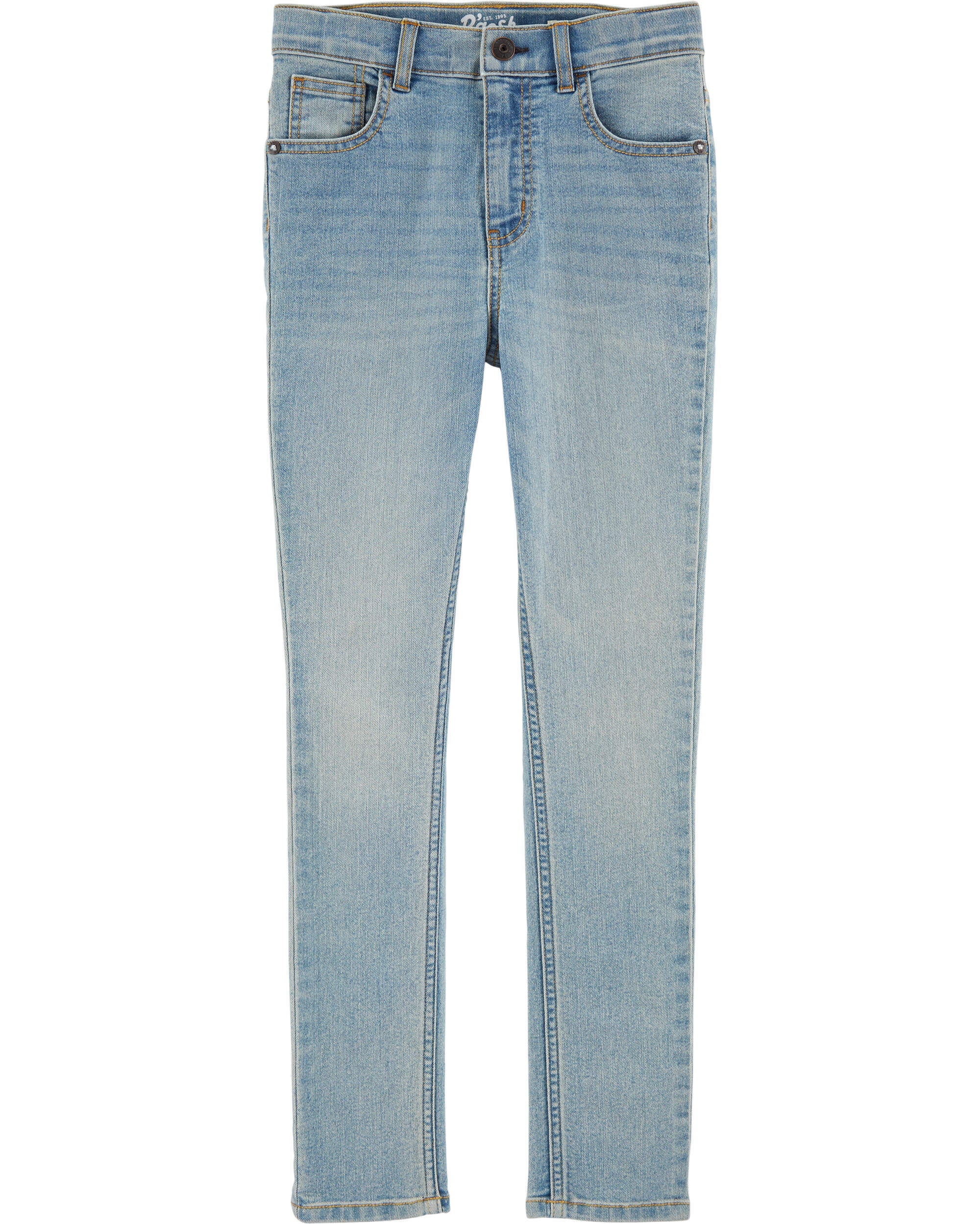 Regular Fit Skinny Jeans Sun Faded Light Wash