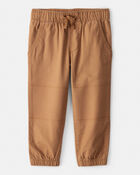Toddler Boy Cotton Pull-On Fashion Pants - Brown, image 1 of 6 slides