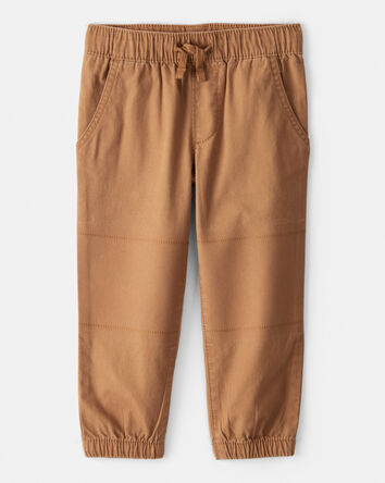 Tout-petit gar&ccedil;on - Pantalon mode &agrave; enfiler en coton - Brun, 
