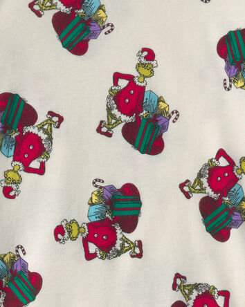 Kids 2-Piece Dr. Seuss&trade; The Grinch Christmas 100% Cotton Snug Fit Pyjama Set - White, 
