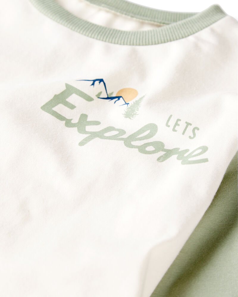 Kid Organic Cotton Let's Explore Long-Sleeve Tee, image 3 of 5 slides