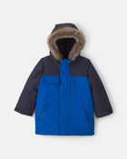 Toddler Boy Winter Parka- Royal Blue, image 1 of 3 slides