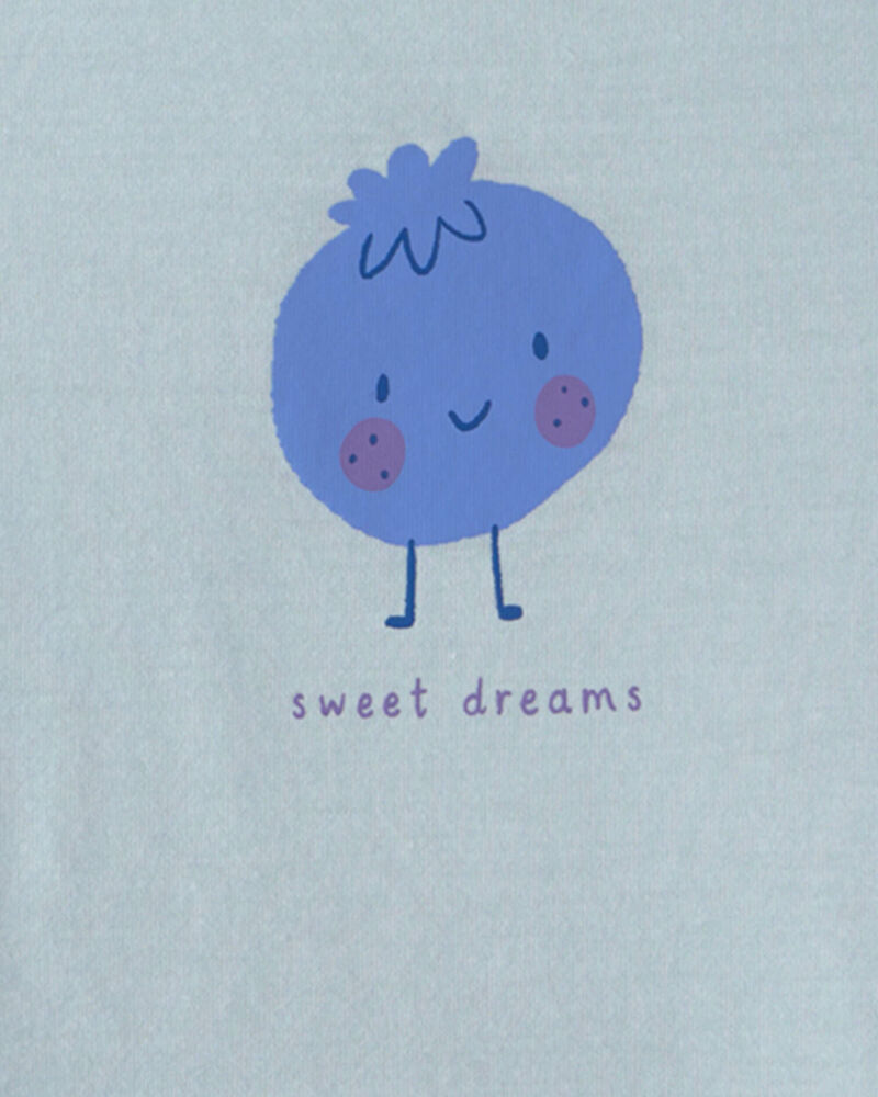 Toddler Girl 2-Piece Blueberry Sleeveless Pyjama Set - Blue, image 2 of 4 slides