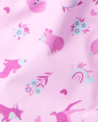 Toddler Girl 2-Piece Taslan Animal Print Snowsuit Set - Pink, image 6 of 13 slides
