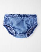 Baby Girl Organic Cotton Chambray Dress, image 3 of 6 slides