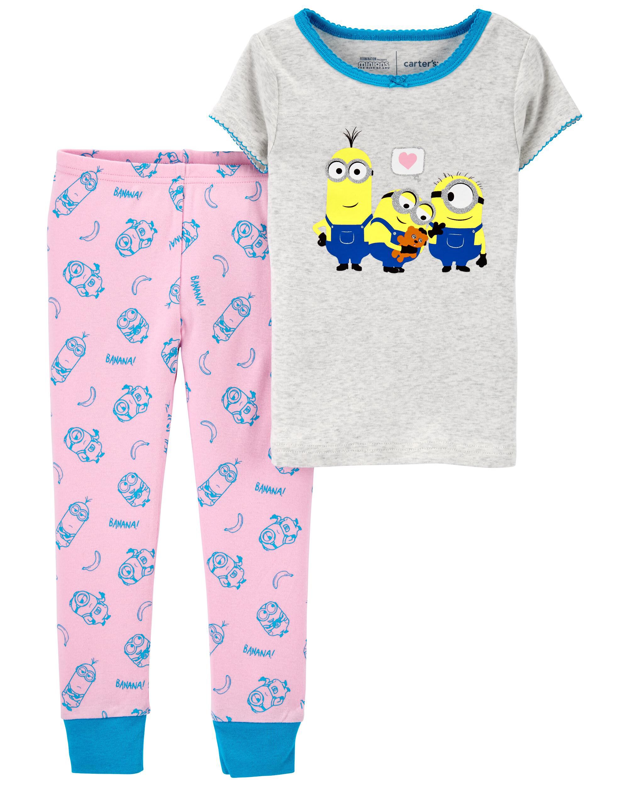 2 Piece Minions 100 Snug Fit Cotton Pyjamas