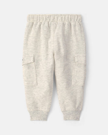 Baby Boy French Terry Cargo Knit Joggers - Grey, 