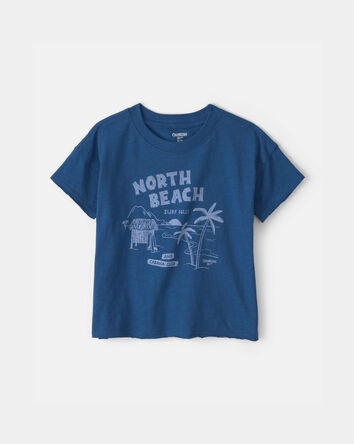 Tout-petit gar&ccedil;on - T-shirt &agrave; imprim&eacute; &laquo;North Beach&raquo; - Bleu marine, 