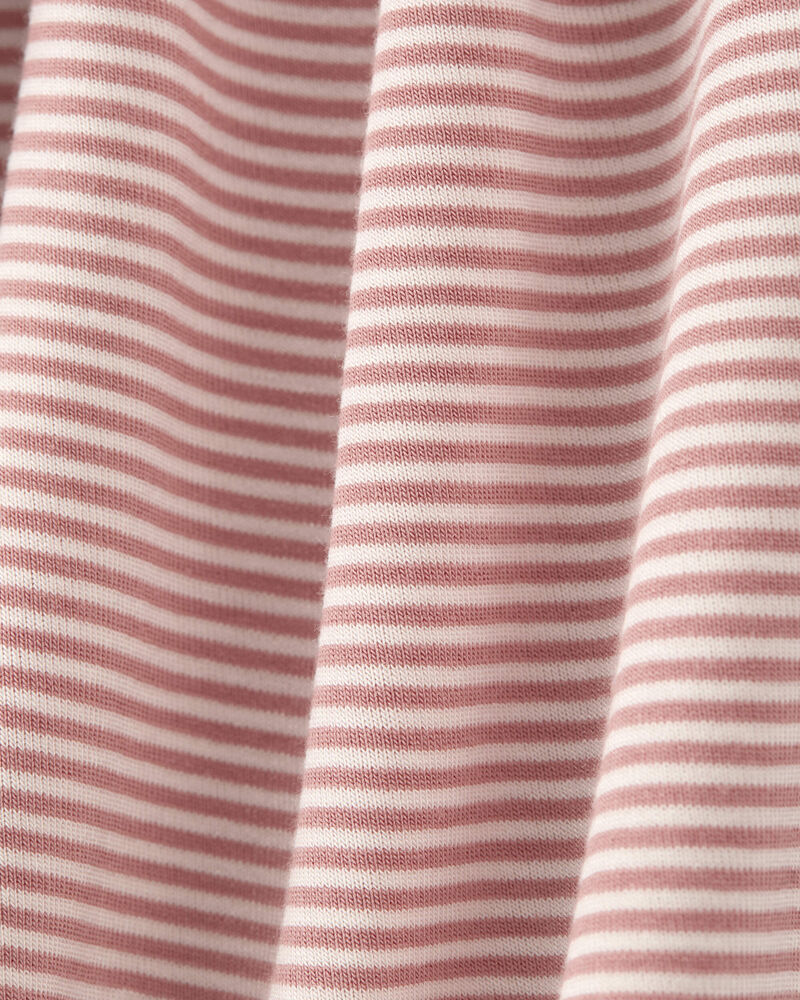 Toddler Girl 1-Piece Striped PurelySoft Footie Pyjamas, image 2 of 5 slides