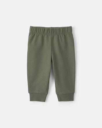 B&eacute;b&eacute; gar&ccedil;on - Ensemble 3 pi&egrave;ces &agrave; superposer en jersey bouclette matelass&eacute; &agrave; motif dinosaure - Vert olive, 