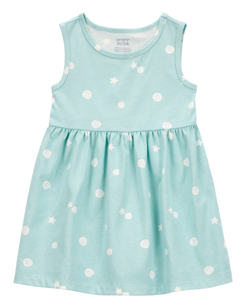 Toddler Starfish Tank Dress, image 1 of 4 slides