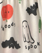 Toddler Girl Pumpkin Long-Sleeve Dress - Cream, image 3 of 4 slides