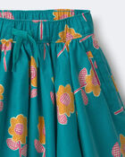 Toddler Girl Avenue Twirl&trade; Mini Skirt in Floral Print - Teal, image 5 of 5 slides