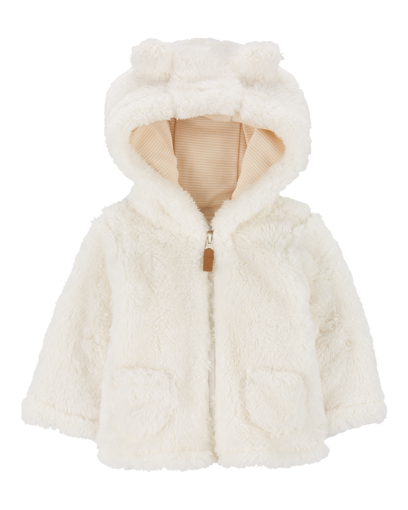 Ivory sherpa jacket on sale