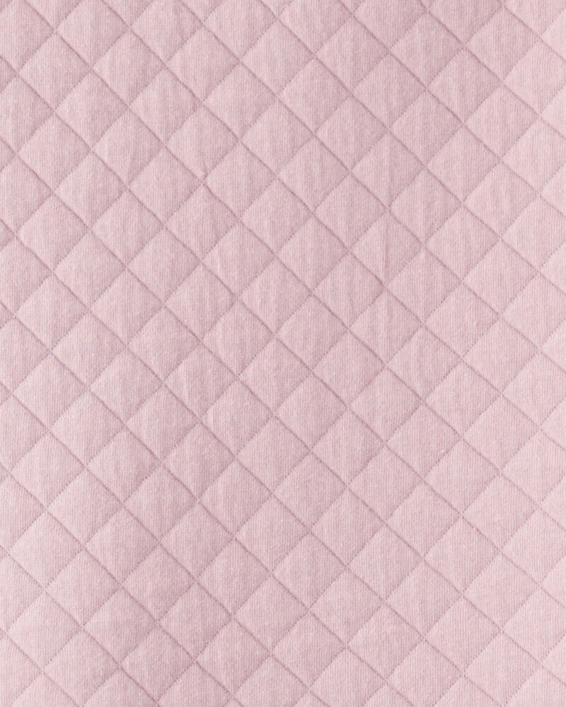Baby Girl Doubleknit Zip Little Planet Wearable Blanket - Blush, image 4 of 5 slides