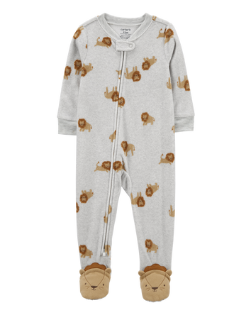 Toddler 1-Piece Lion Fleece Footie Pyjamas, 
