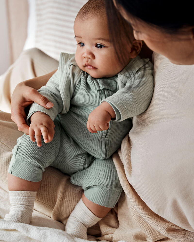 Bébé Emballage de 2 combinaisons à fermeture à glissière, image 5 sur 6 diapositives