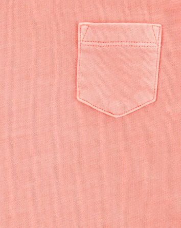 French Terry Lined Pocket Pullover, 