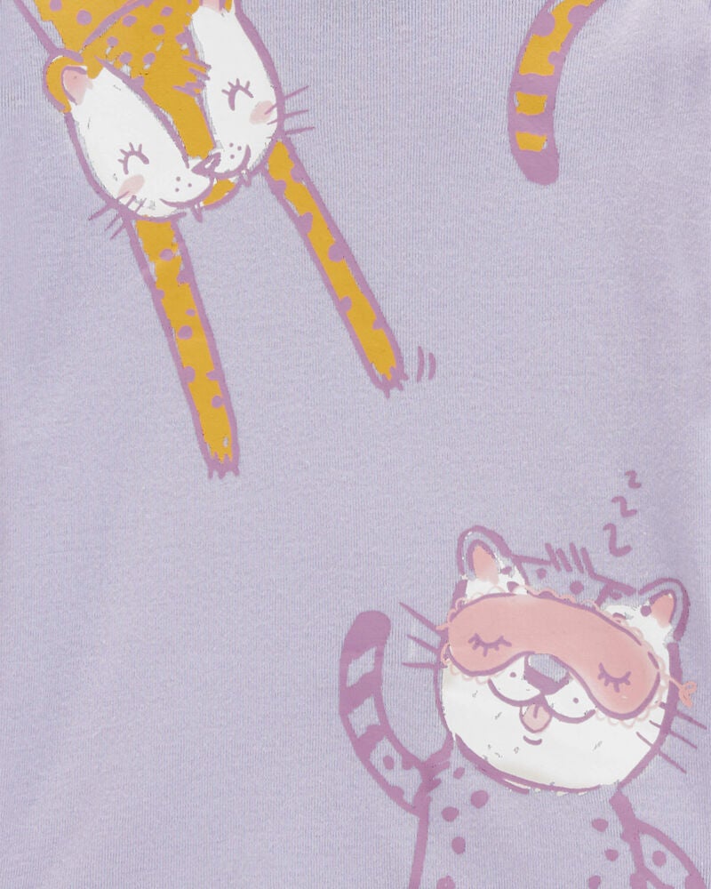 Toddler 4-Piece Cat 100% Snug Fit Cotton Pyjamas, image 2 of 4 slides