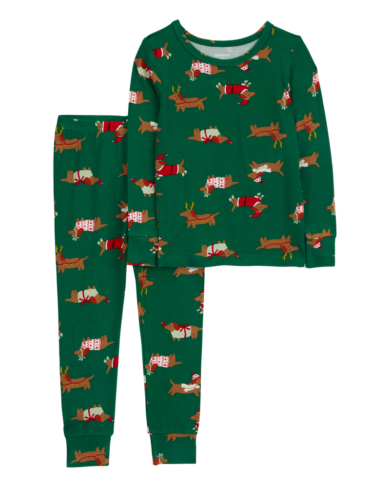 Baby Boys Baby 2 Piece Christmas Dog PurelySoft Pyjamas 18M