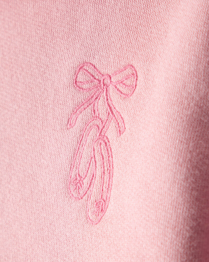 Baby Girl 2-Piece Ballet Long-Sleeve Hoodie & Pant Set - Pink, image 6 of 7 slides