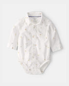 Baby Boy 2-Piece Bunny Bodysuit & Suspender Pant Set - Cream/Khaki, image 3 of 6 slides