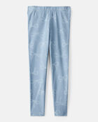 Kid Bow Print Leggings, image 2 of 4 slides